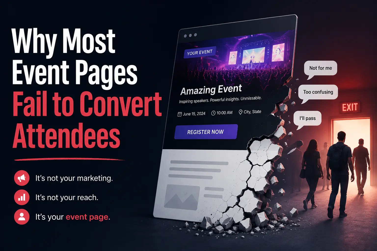 Why Most Event Pages Fail to Convert Attendees