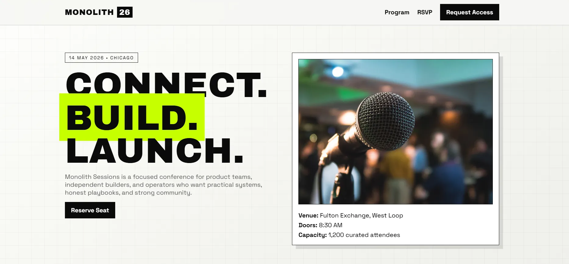 Modern Startup Networking Conference Website